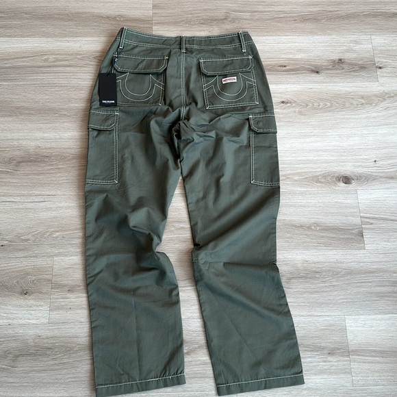True religion BAGGY CARGO PANT color Kalamata men size 32 - Picture 9 of 9